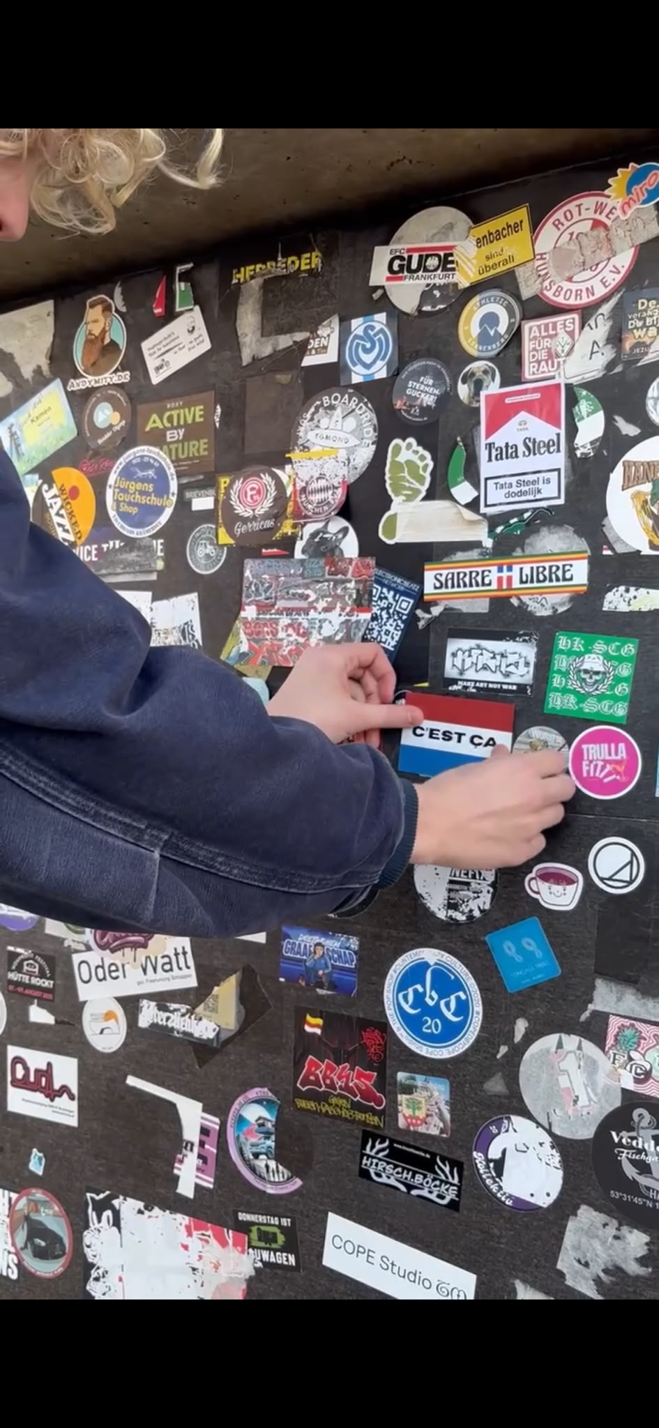 CEST CA Sticker muur met stickers